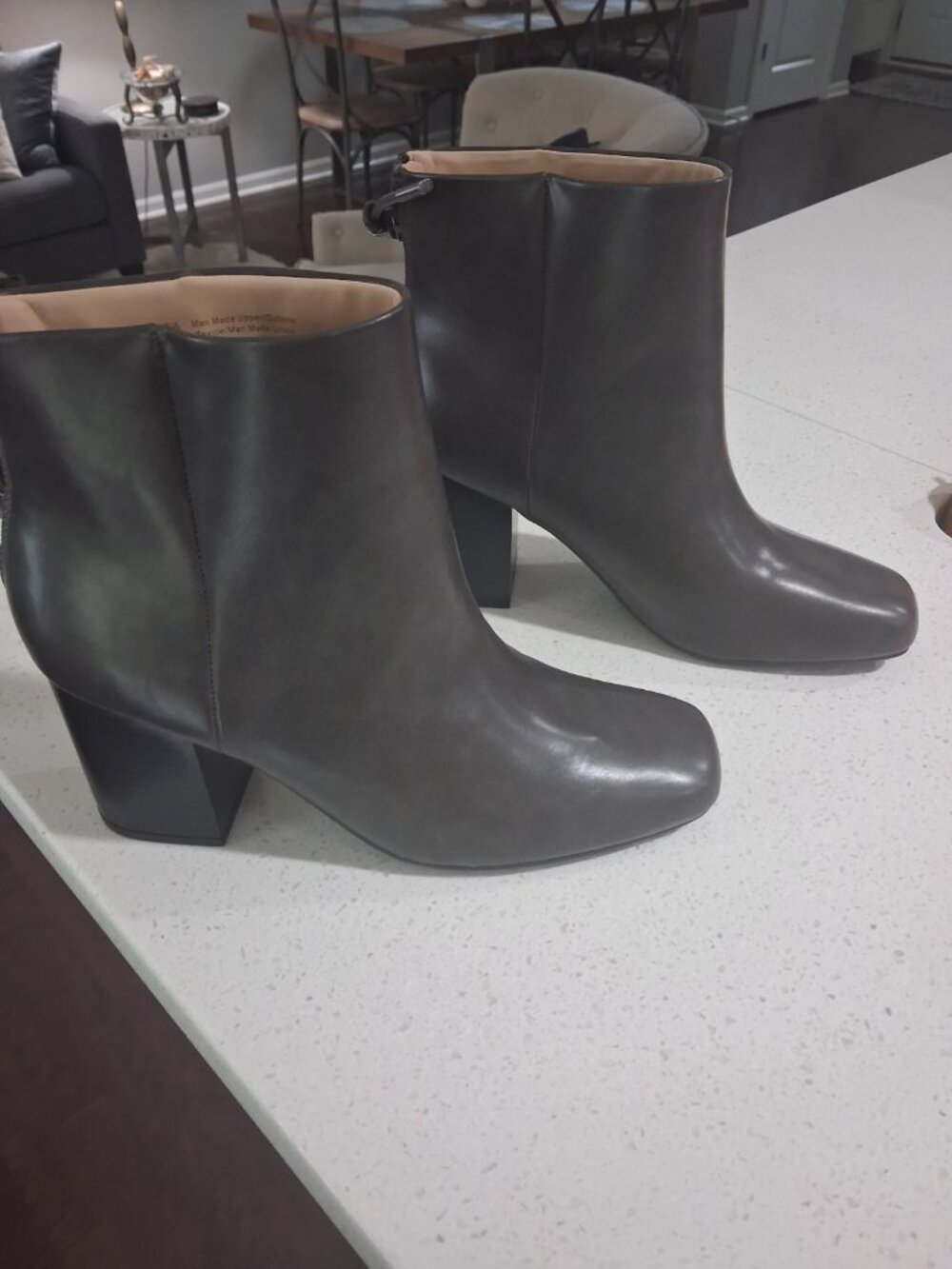 Journee Collection Audrina Block Heel Booties – Vegan Leather – Size 9.5 (BNWT) - Picture 5 of 7